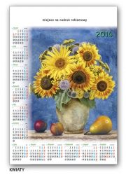 Kalendarz 2014 kwiaty