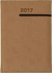 Kalendarz 2017 A4 z przeszyciem LINIA POZIOMA