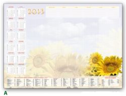 Kalendarz podkładowy 2013 - Planer A2 słoneczniki