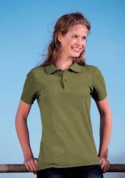 Koszulka damska polo 170g Zielony mech XL