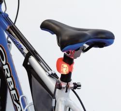 Lampka rowerowa, 2 LED, 3 funkcje
