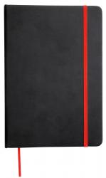 Notatnik LECTOR w rozmiarze DIN A6, czarny, czerwony