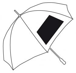 Parasol automatyczny, wiatroodporny PASSAT, czarny