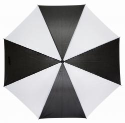 Parasol typu golf RAINDROPS, biały, czarny