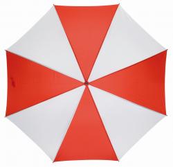 Parasol typu golf RAINDROPS, czerwony, biały