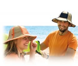 Składany kapelusz plażowy