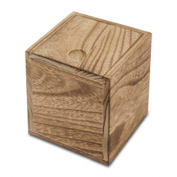 Świeca w drewnianym pudełku Silia