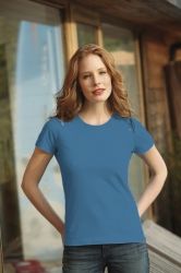 T-Shirt damski z krótkim rękawem 180g Denim Blue L