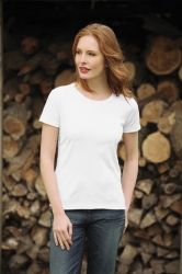 T-Shirt damski z krótkim rękawem 205g Biały M