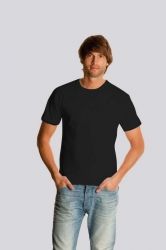 T-Shirt męski z krótkim rękawem 130g Czarny L