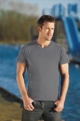 T-Shirt męski z krótkim rękawem 150g Ciemno szary XL
