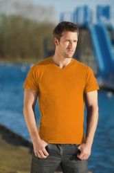 T-Shirt męski z krótkim rękawem 150g Pomarańcz XL