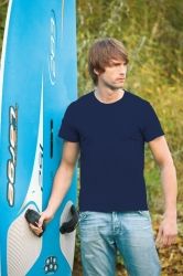 T-Shirt męski z krótkim rękawem 180g Granatowy XL