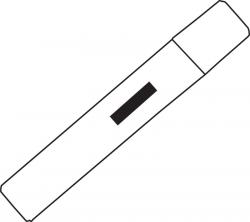 Termometr z wyświetlaczem LCD SAFE & SOUND, biały