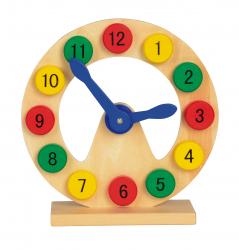 Zegar do nauki i zabawy COLOURED TIME, wielokolorowy