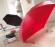 Aluminiowy parasol mini SHORTY, czerwony