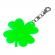 Brelok odblaskowy Lucky Clover, zielony - druga jakość