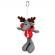 Brelok odblaskowy Reindeer szary/czerwony - druga jakość