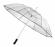 Duży aluminiowy parasol OBSERVER, transparentny