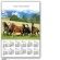 Kalendarz 2012 jednoplanszowy konie