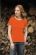 T-Shirt damski z krótkim rękawem 205g Ciemno pomarańczowy XL